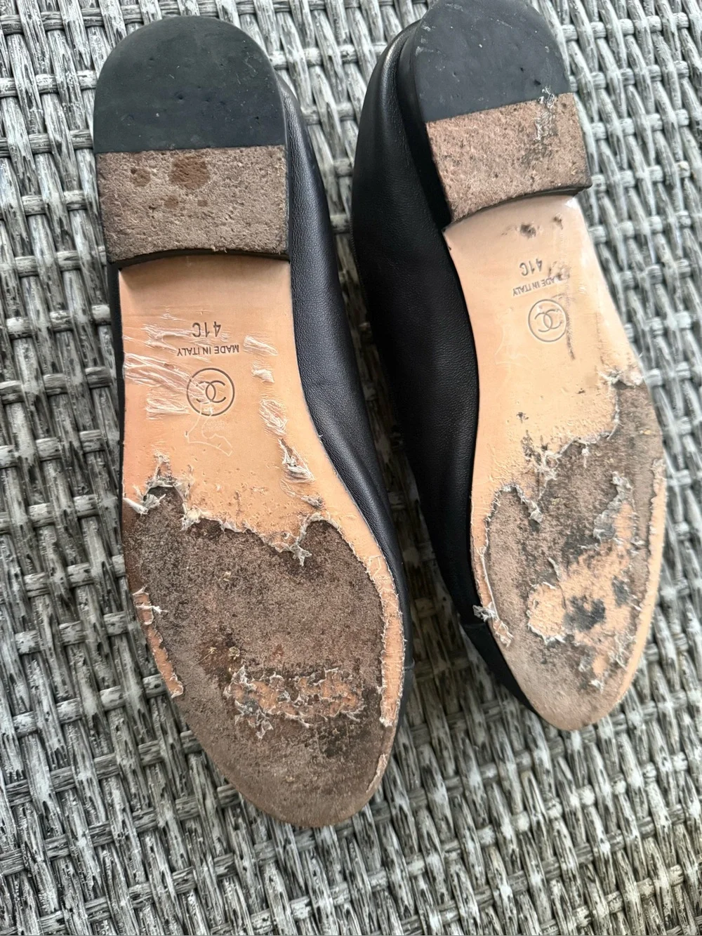 CHANEL lambskin ballerina